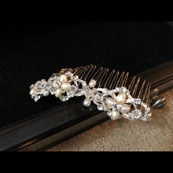 1950s Vintage Bridal Hair Comb - Picture 2 of 4